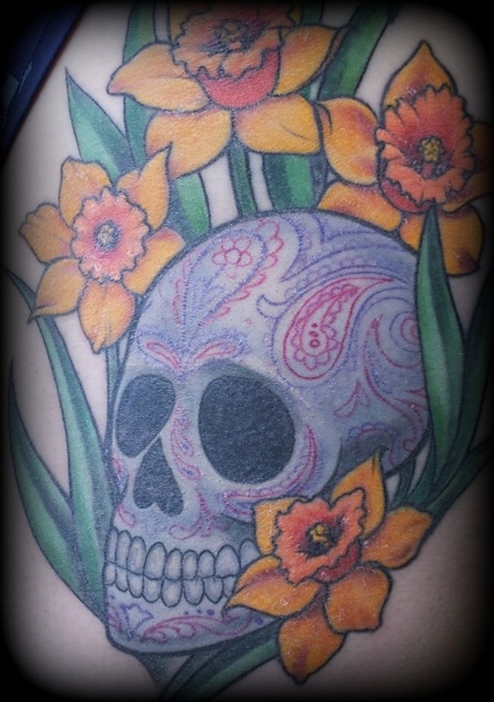 Daffodil tattoo design, idea 25