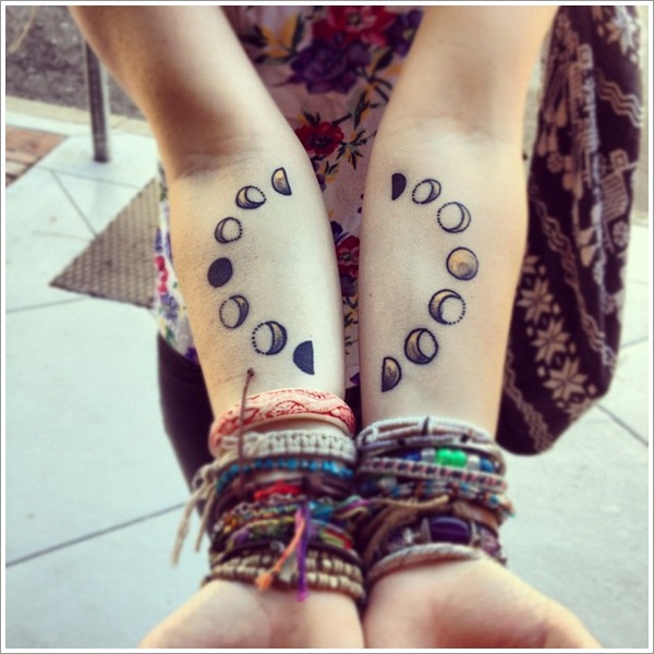 Moon tattoo design, idea 23