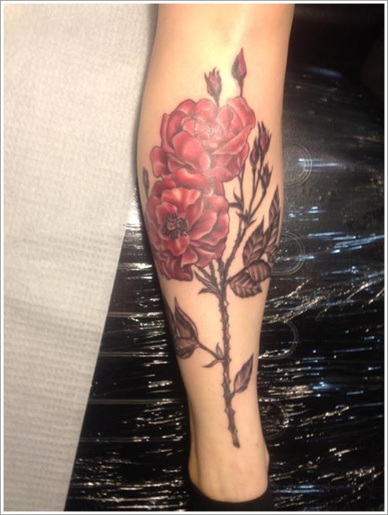 Peony tattoo design, idea 18