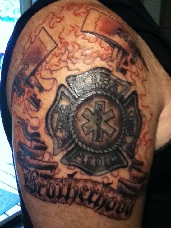 Shield tattoo design, idea 24