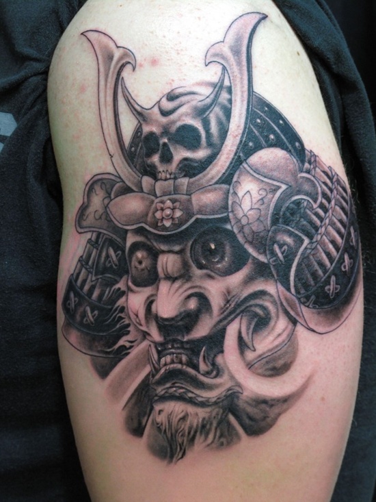 Samurai tattoo design, idea 24