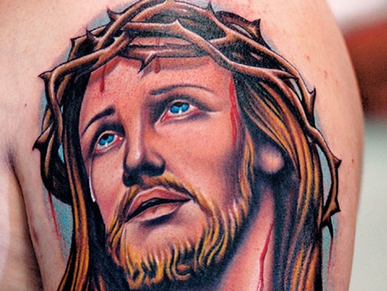 Jesus tattoo design, idea 4