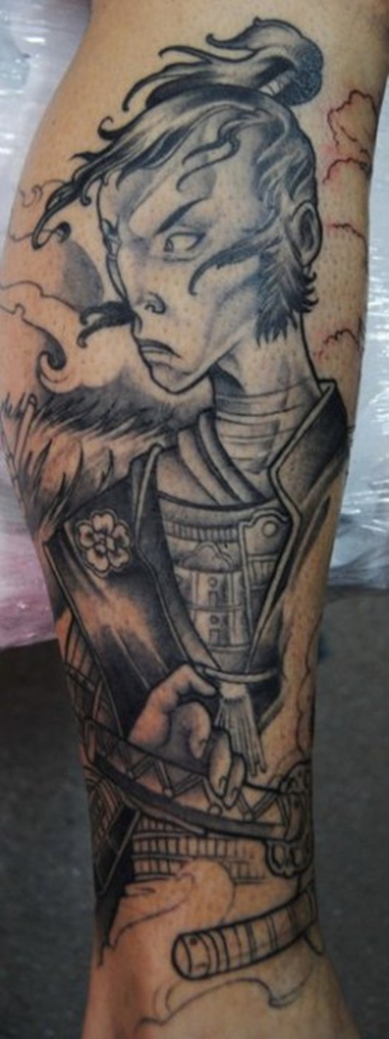Samurai tattoo design, idea 25