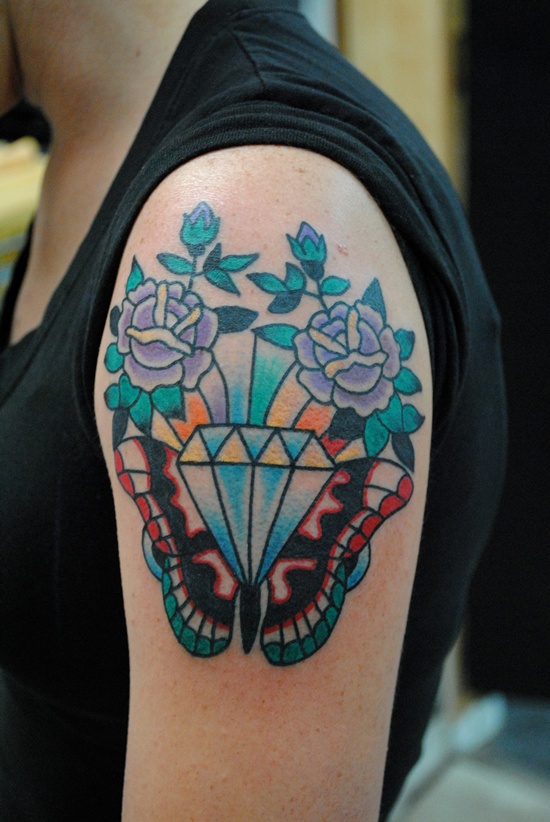 Diamond tattoo design, idea 24