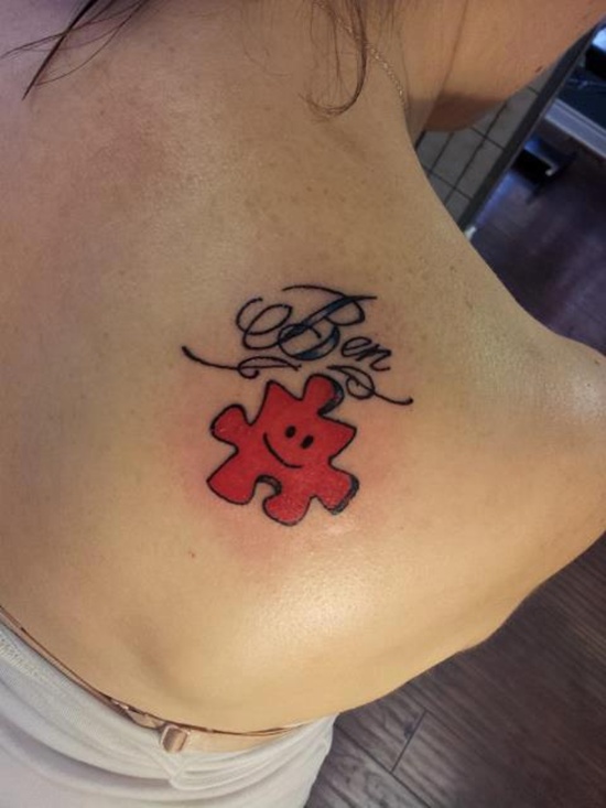 Puzzle tattoo design, idea 25