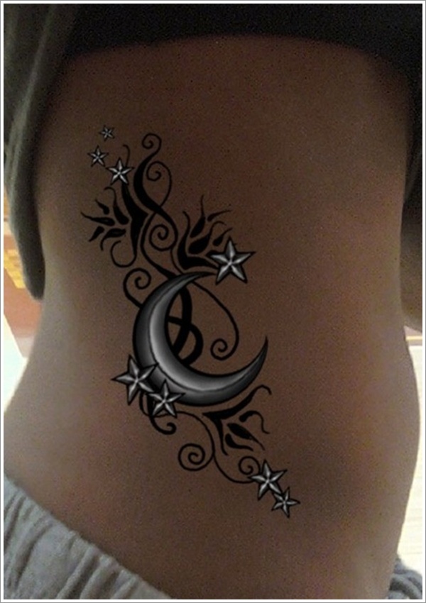 Moon tattoo design, idea 25