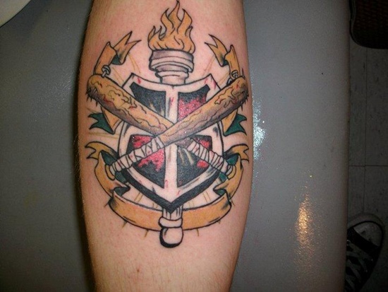 Shield tattoo design, idea 6