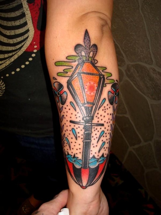 Umbrella tattoo design, idea 26