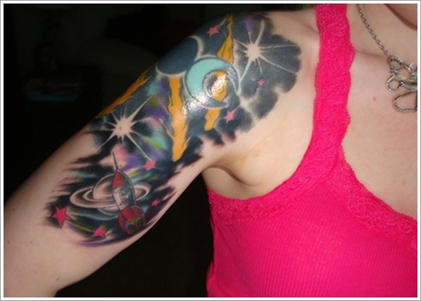 Moon tattoo design, idea 26