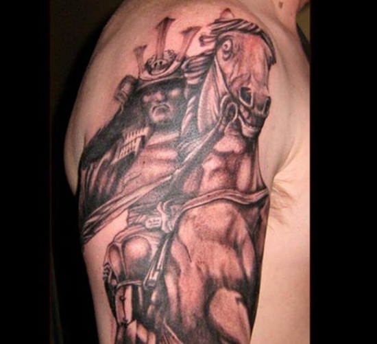 Samurai tattoo design, idea 14