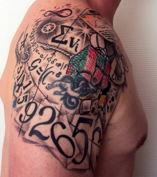 Geeky math tattoos design, idea 4