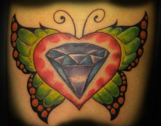 Diamond tattoo design, idea 26