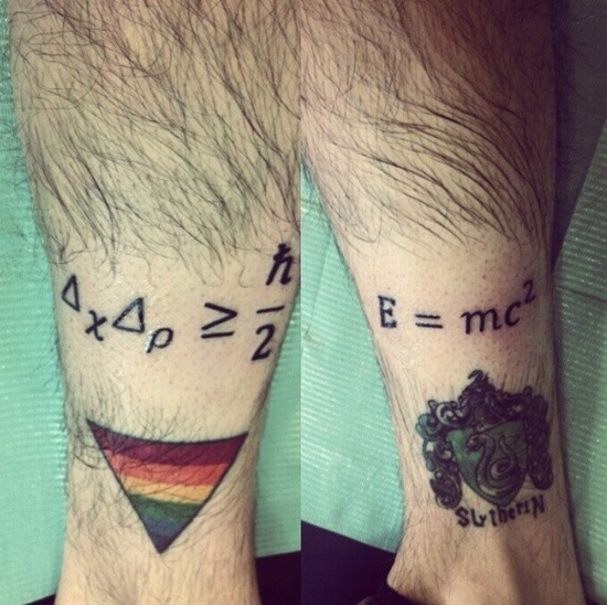 Geeky math tattoos design, idea 8