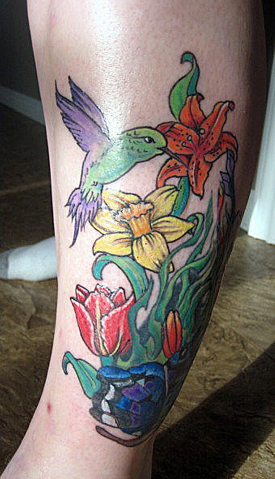 Daffodil tattoo design, idea 1