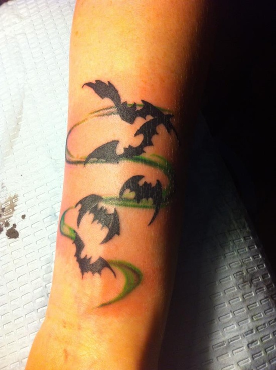 Bat tattoo design, idea 26