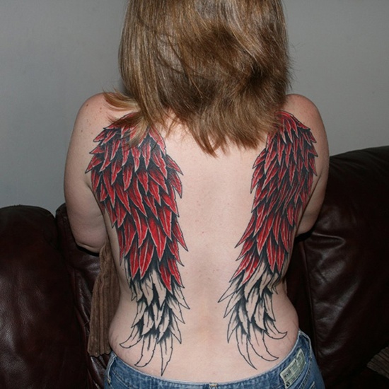 Wings tattoo design, idea 31