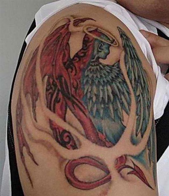 Wings tattoo design, idea 3