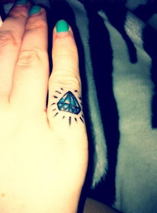Diamond tattoo design, idea 6