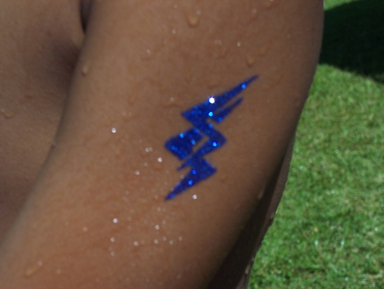 Lightning tattoo design, idea 3