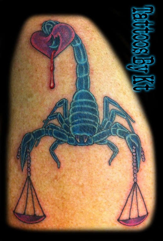 Libra sign tattoo design, idea 35