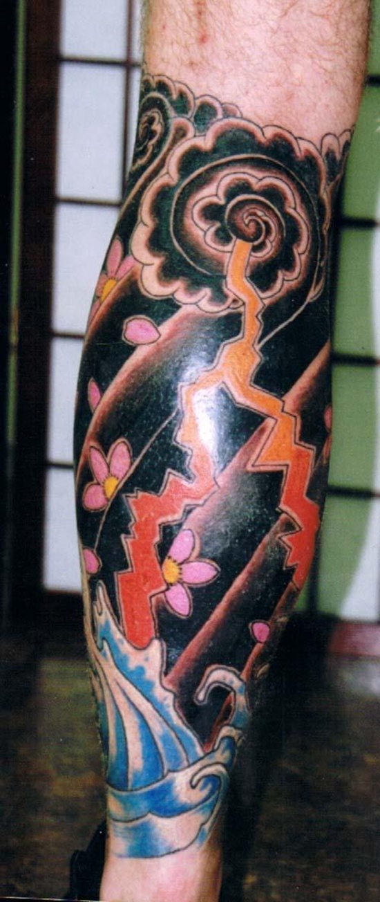 Lightning tattoo design, idea 35