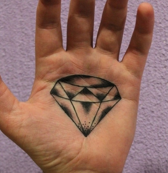 Diamond tattoo design, idea 7