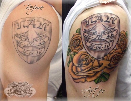 Shield tattoo design, idea 9