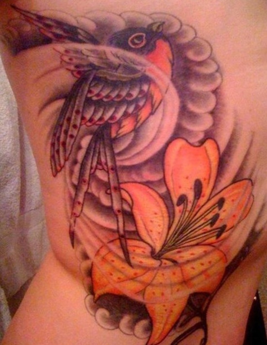 Tiger lily tattoos design, idea 5