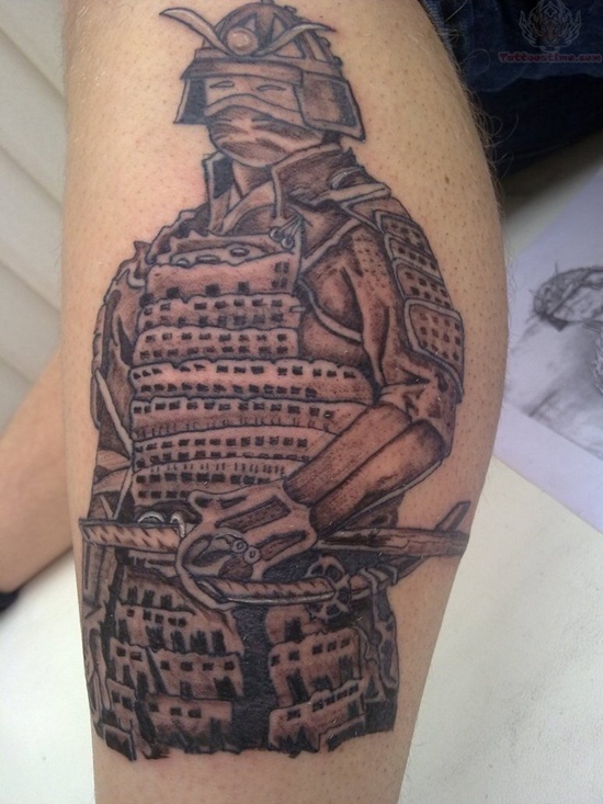 Samurai tattoo design, idea 12