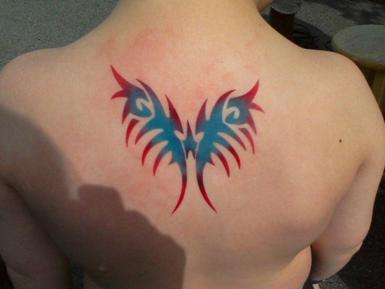 Wings tattoo design, idea 6