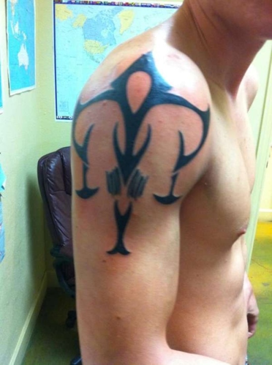 Libra sign tattoo design, idea 11