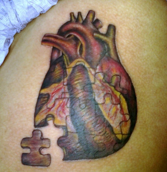 Puzzle tattoo design, idea 11