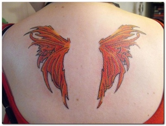 Wings tattoo design, idea 8