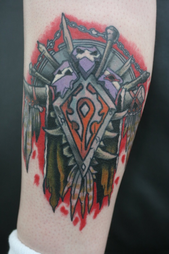Shield tattoo design, idea 11