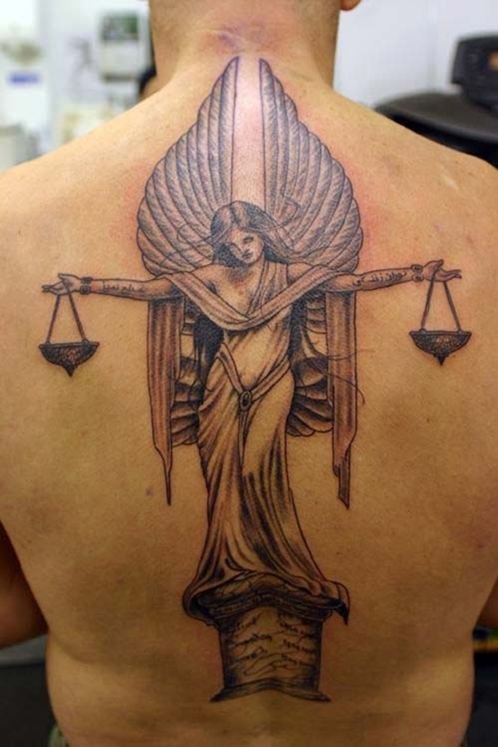 Libra sign tattoo design, idea 2