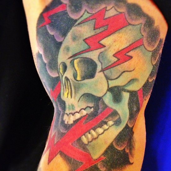 Lightning tattoo design, idea 15