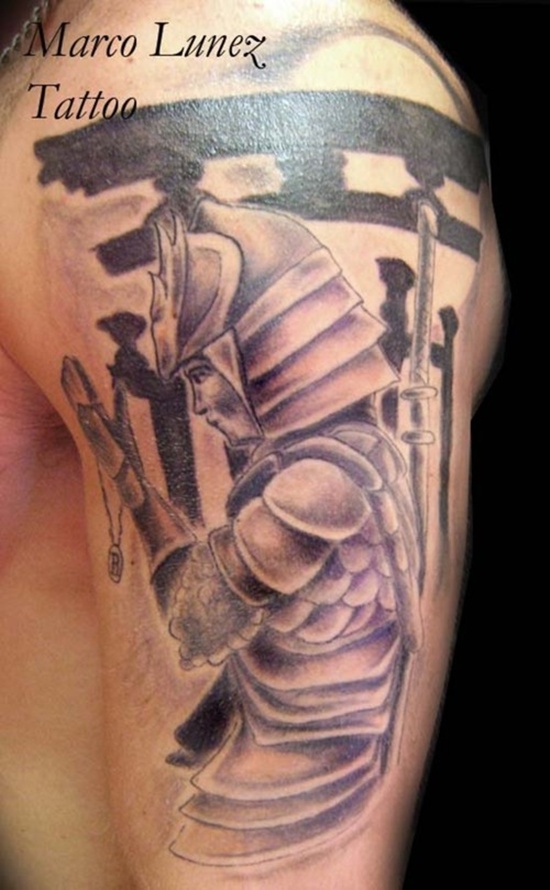 Samurai tattoo design, idea 9