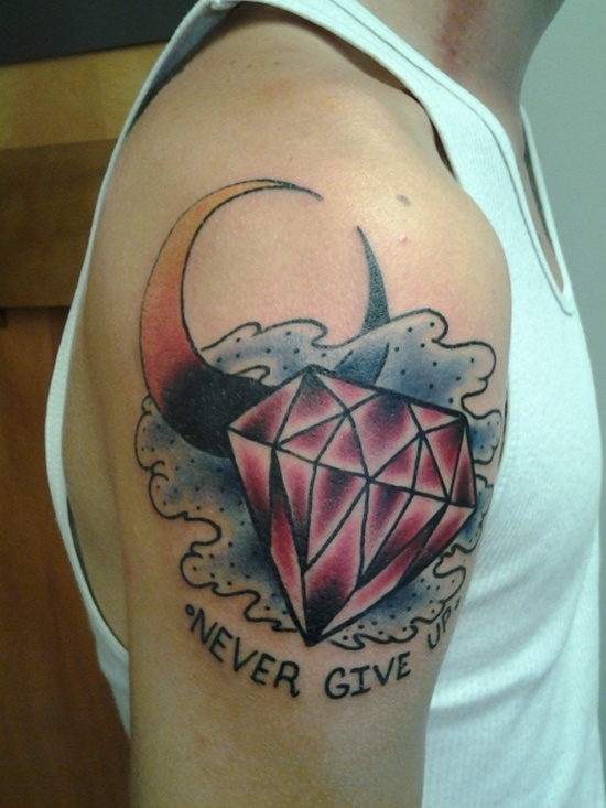 Diamond tattoo design, idea 10