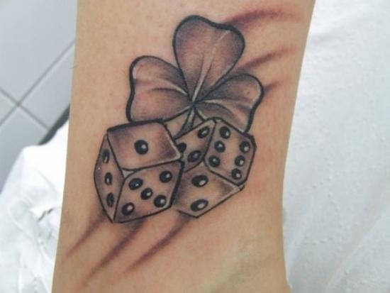 Dice tattoos design, idea 4