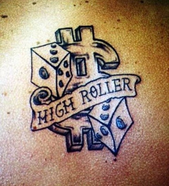 Dice tattoos design, idea 22