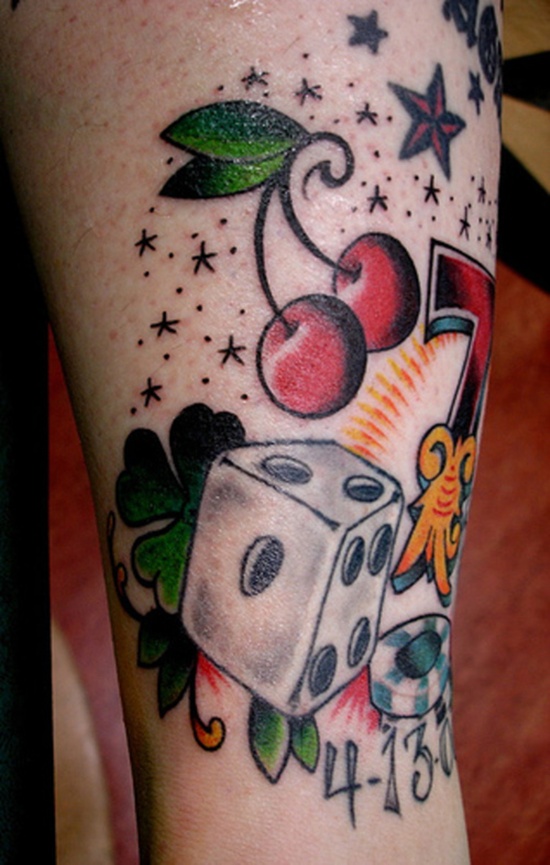 Dice tattoos design, idea 2