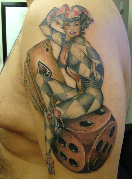 Dice tattoos design, idea 27