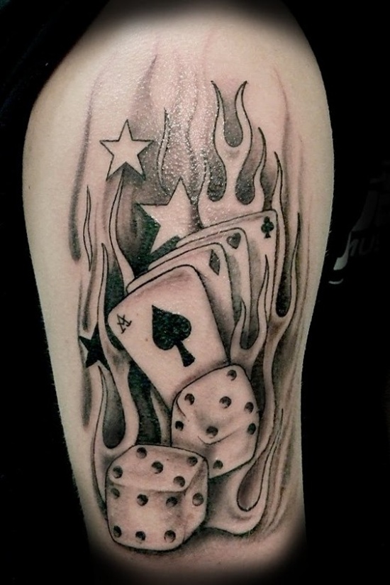 Dice tattoos design, idea 3