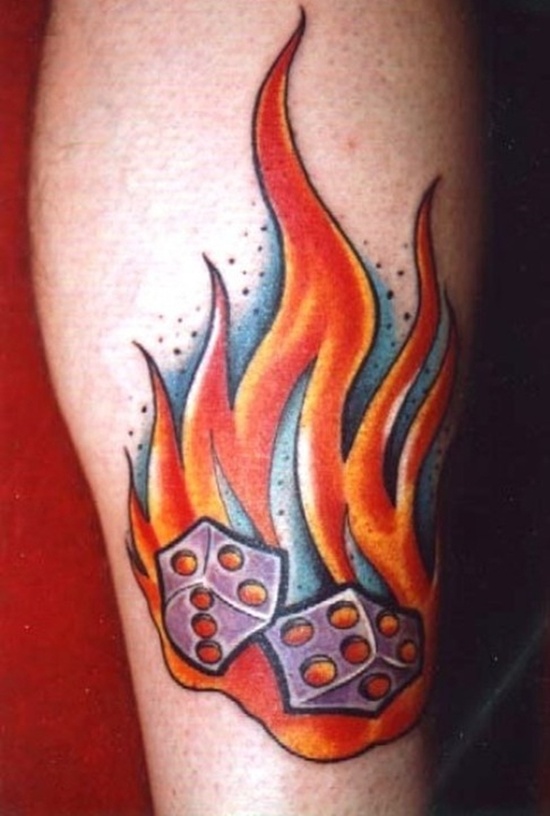 Dice tattoos design, idea 5