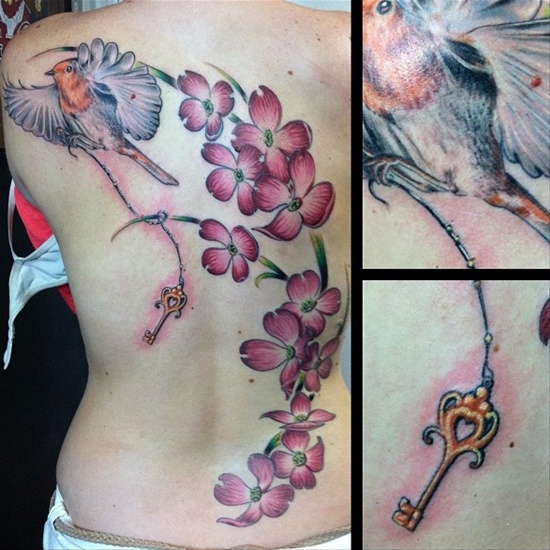 Dogwood flower design, idea 14