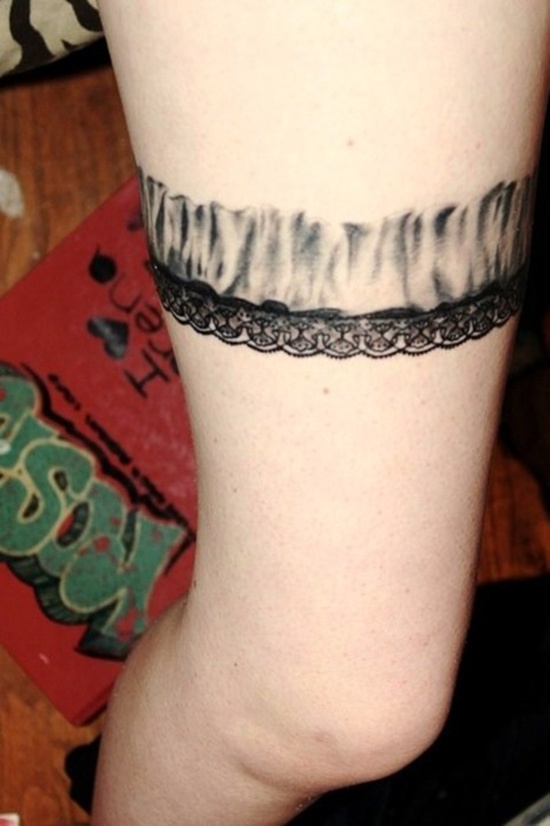 Garter belt tattoo design, idea 21