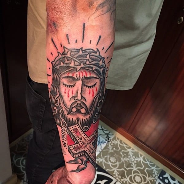 Jesus tattoo design, idea 21