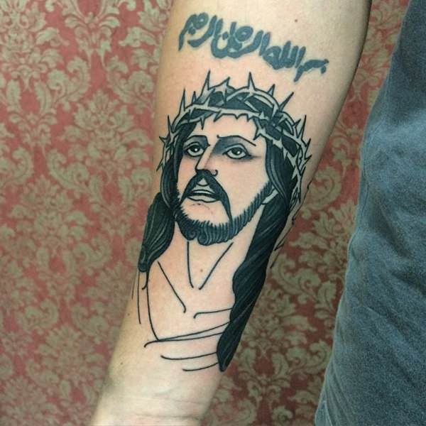 Jesus tattoo design, idea 23