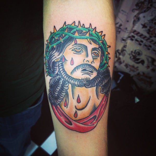 Jesus tattoo design, idea 24