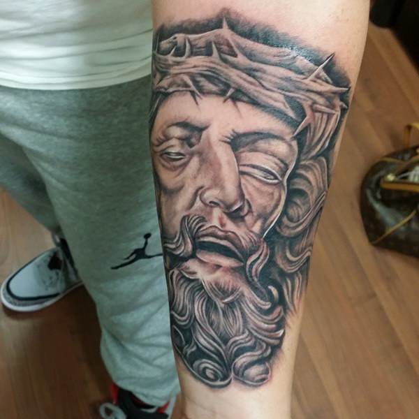 Jesus tattoo design, idea 26